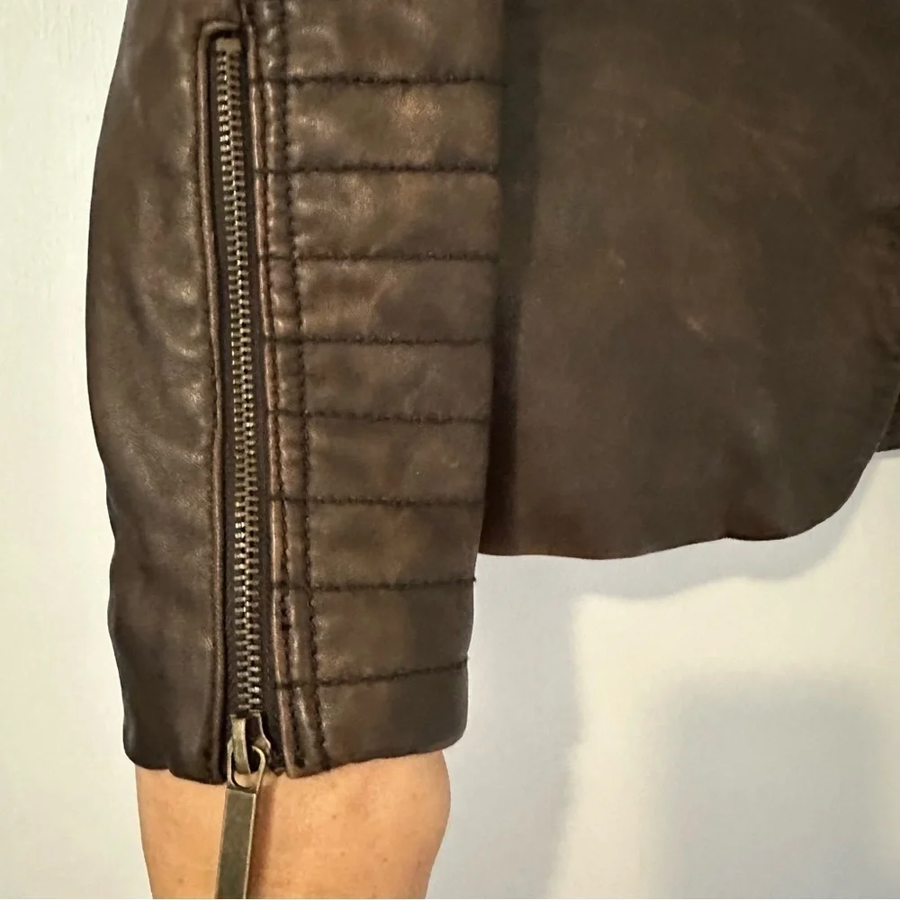 Neiman Marcus Leather Moto Jacket - Picture 4 of 6